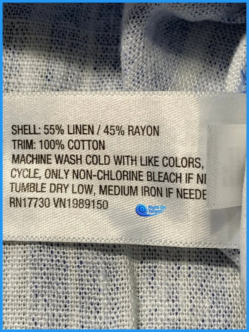 4X - Womens Mid-Rise Linen Pull-On Shorts - A New Day - Blue Striped - Picture 4 of 5